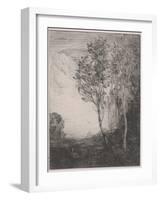 Souvenir of Italy (Souvenir D'italie), 1866 (Etching)-Jean Baptiste Camille Corot-Framed Giclee Print