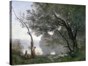 Souvenir of Montefontaine, 1864-Jean-Baptiste-Camille Corot-Stretched Canvas