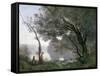 Souvenir of Montefontaine, 1864-Jean-Baptiste-Camille Corot-Framed Stretched Canvas