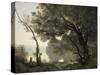 Souvenir of Morte Fontaine-Jean-Baptiste-Camille Corot-Stretched Canvas