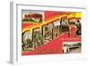 Souvenir of Santa Fe, New Mexico, the City Different-null-Framed Giclee Print