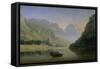 Souvenir of Savoy; Sunrise in the Mountains-Josephine Bowes-Framed Stretched Canvas