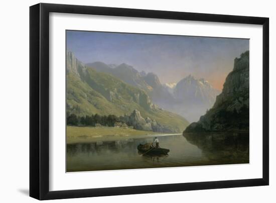 Souvenir of Savoy; Sunrise in the Mountains-Josephine Bowes-Framed Giclee Print