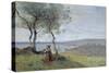 Souvenir of St. Jean De Luz, 1872-Jean-Baptiste-Camille Corot-Stretched Canvas