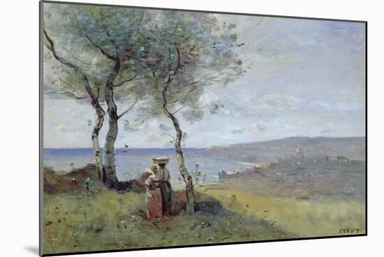 Souvenir of St. Jean De Luz, 1872-Jean-Baptiste-Camille Corot-Mounted Giclee Print