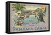 Souvenir of the Panama Canal-null-Framed Stretched Canvas