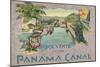 Souvenir of the Panama Canal-null-Mounted Art Print