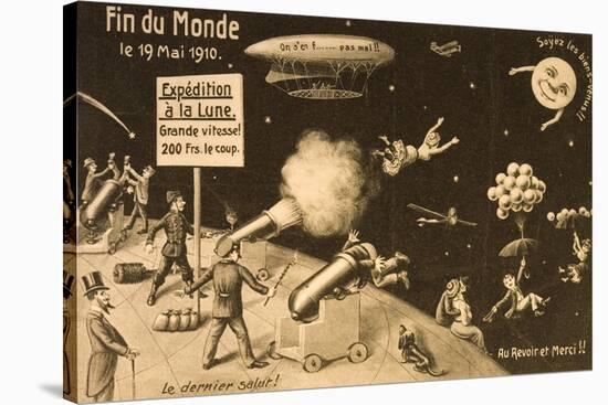 Souvenir Postcard for "La Fin Du Monde"-null-Stretched Canvas