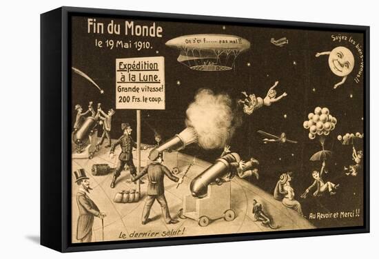 Souvenir Postcard for "La Fin Du Monde"-null-Framed Stretched Canvas