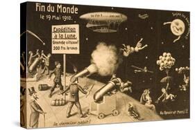 Souvenir Postcard for "La Fin Du Monde"-null-Stretched Canvas