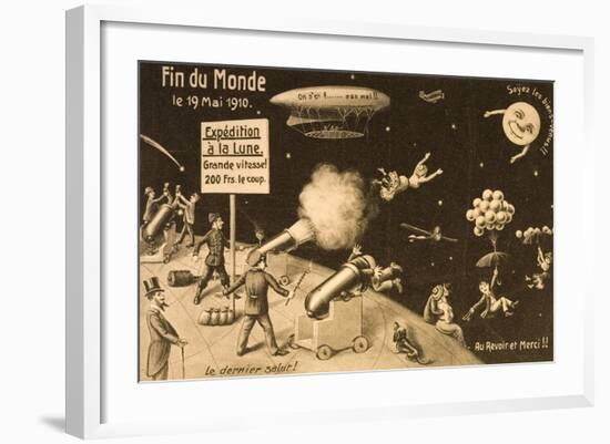Souvenir Postcard for "La Fin Du Monde"-null-Framed Giclee Print