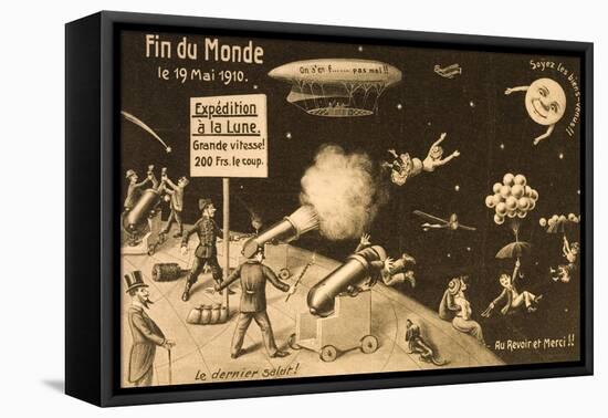 Souvenir Postcard for "La Fin Du Monde"-null-Framed Stretched Canvas