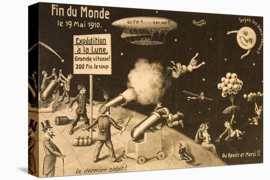 Souvenir Postcard for "La Fin Du Monde"-null-Stretched Canvas