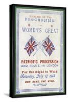 Souvenir Programme of the Women's Procession for the Right to Work, London, 17 July 1915-null-Stretched Canvas