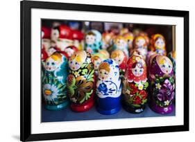 Souvenir Russian dolls for sale, Old Town, Tallinn, Estonia, Europe-Ben Pipe-Framed Photographic Print