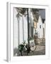 Souvenir Shop Bicycle, UNESCO World Heritage Site, Terra dei Trulli, Alberobello, Puglia, Italy-Walter Bibikow-Framed Photographic Print