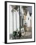 Souvenir Shop Bicycle, UNESCO World Heritage Site, Terra dei Trulli, Alberobello, Puglia, Italy-Walter Bibikow-Framed Photographic Print