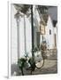 Souvenir Shop Bicycle, UNESCO World Heritage Site, Terra dei Trulli, Alberobello, Puglia, Italy-Walter Bibikow-Framed Photographic Print