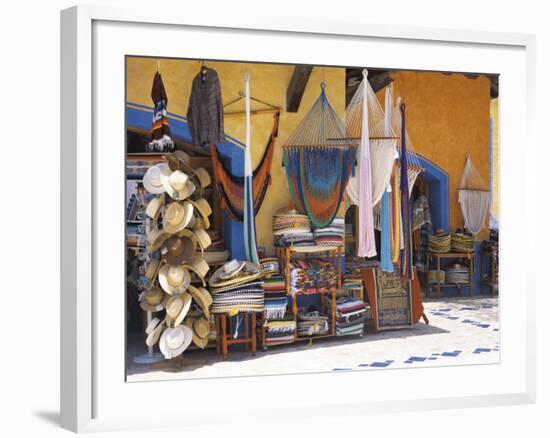 Souvenir Shop, Playa Del Carmen, Mexico, North America-Sakis Papadopoulos-Framed Photographic Print