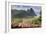 Souvenir Stall with View of the Pitons and Soufriere-Eleanor-Framed Photographic Print