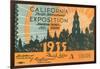 Souvenir Ticket, California Exposition, San Diego-null-Framed Art Print