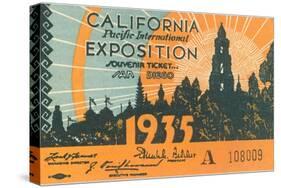 Souvenir Ticket, California Exposition, San Diego-null-Stretched Canvas