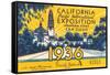 Souvenir Ticket, California Exposition, San Diego-null-Framed Stretched Canvas