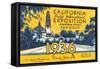 Souvenir Ticket, California Exposition, San Diego-null-Framed Stretched Canvas