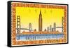 Souvenir Ticket, International Exposition, San Francisco, California-null-Framed Stretched Canvas