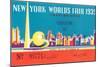 Souvenir Ticket to New York World's Fair, 1939-null-Mounted Art Print