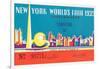 Souvenir Ticket to New York World's Fair, 1939-null-Framed Art Print