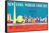 Souvenir Ticket to New York World's Fair, 1939-null-Framed Stretched Canvas