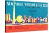 Souvenir Ticket to New York World's Fair, 1939-null-Stretched Canvas