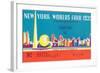 Souvenir Ticket to New York World's Fair, 1939-null-Framed Art Print