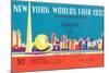 Souvenir Ticket to New York World's Fair, 1939-null-Mounted Art Print