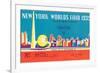 Souvenir Ticket to New York World's Fair, 1939-null-Framed Premium Giclee Print