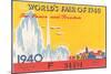 Souvenir Ticket to New York World's Fair, 1940-null-Mounted Art Print