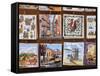 Souvenir Tiles in Shop Display, Lisbon, Portugal, Europe-Vincenzo Lombardo-Framed Stretched Canvas