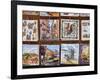 Souvenir Tiles in Shop Display, Lisbon, Portugal, Europe-Vincenzo Lombardo-Framed Photographic Print