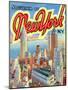 Souvenir Vintage Postcard of New York-null-Mounted Art Print