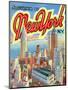 Souvenir Vintage Postcard of New York-null-Mounted Art Print