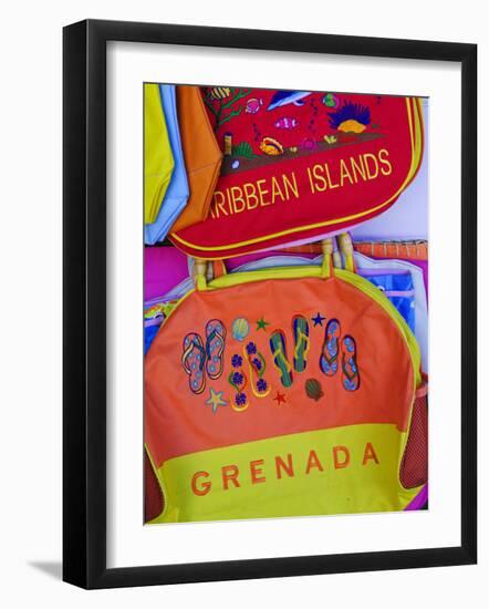 Souvenirs at Grand Anse Craft and Spice Market, Grenada, Windward Islands, Caribbean-Michael DeFreitas-Framed Photographic Print