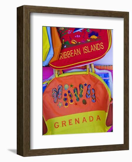 Souvenirs at Grand Anse Craft and Spice Market, Grenada, Windward Islands, Caribbean-Michael DeFreitas-Framed Photographic Print