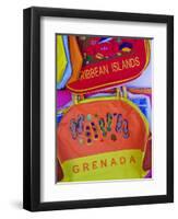 Souvenirs at Grand Anse Craft and Spice Market, Grenada, Windward Islands, Caribbean-Michael DeFreitas-Framed Photographic Print