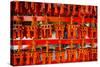 Souvenirs of the Endless Red Gates of Kyoto's Fushimi Inari Shrine, Kyoto, Japan, Asia-Michael Runkel-Stretched Canvas