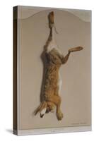 Souvenirs of the Hunt:The Hare; Souvenirs De Chasses: Le Lievre-Edouard Travies-Stretched Canvas