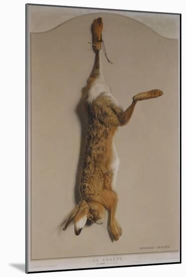 Souvenirs of the Hunt:The Hare; Souvenirs De Chasses: Le Lievre-Edouard Travies-Mounted Giclee Print