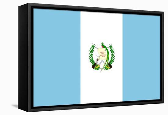 Sovereign State Flag Of Country Of Guatemala In Official Colors-Speedfighter-Framed Stretched Canvas