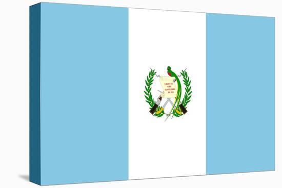 Sovereign State Flag Of Country Of Guatemala In Official Colors-Speedfighter-Stretched Canvas