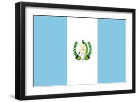 Sovereign State Flag Of Country Of Guatemala In Official Colors-Speedfighter-Framed Art Print